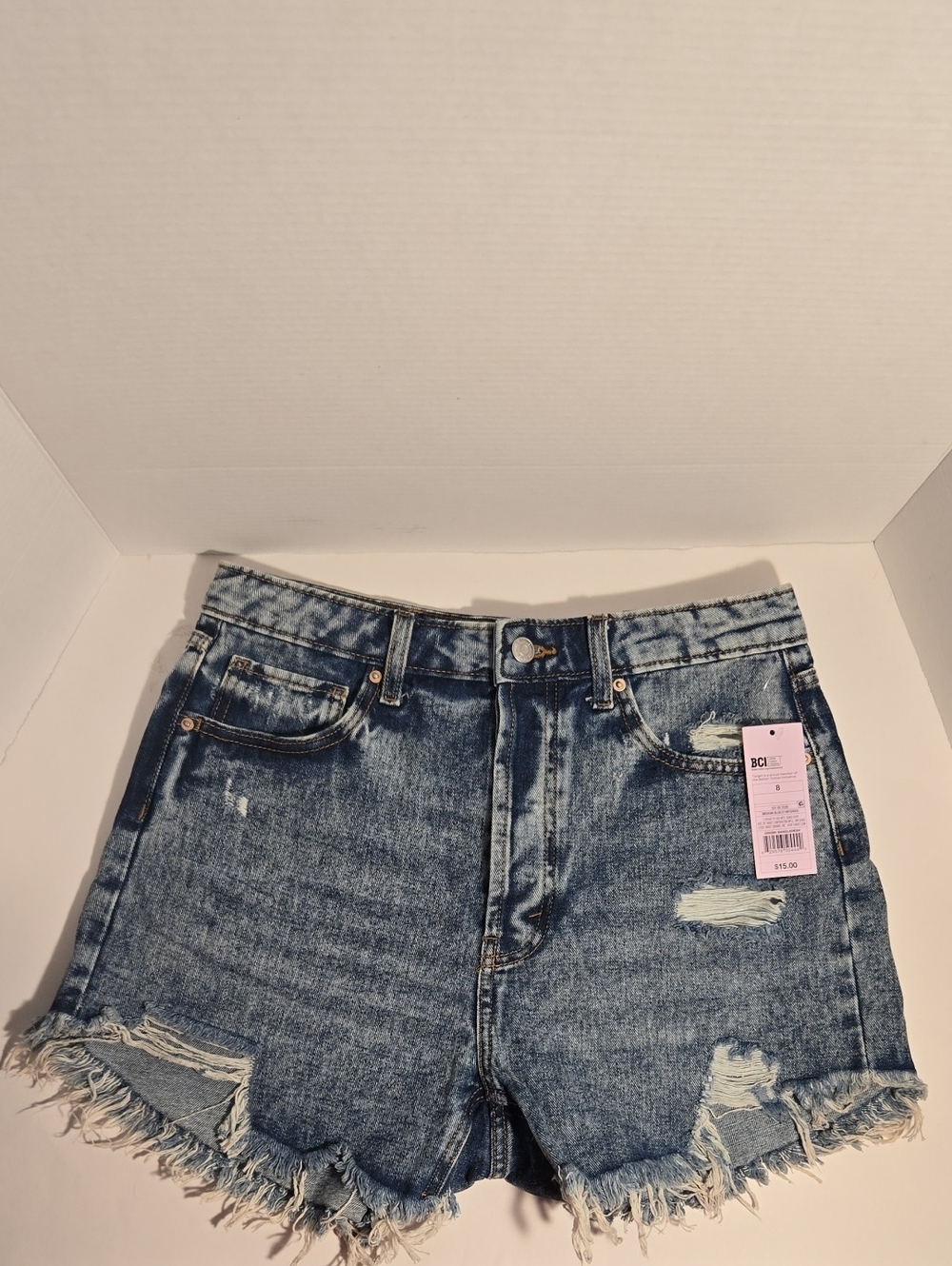 Wild Fable Light Blue  Womens Distressed Denim Cutoff Shorts Size 8